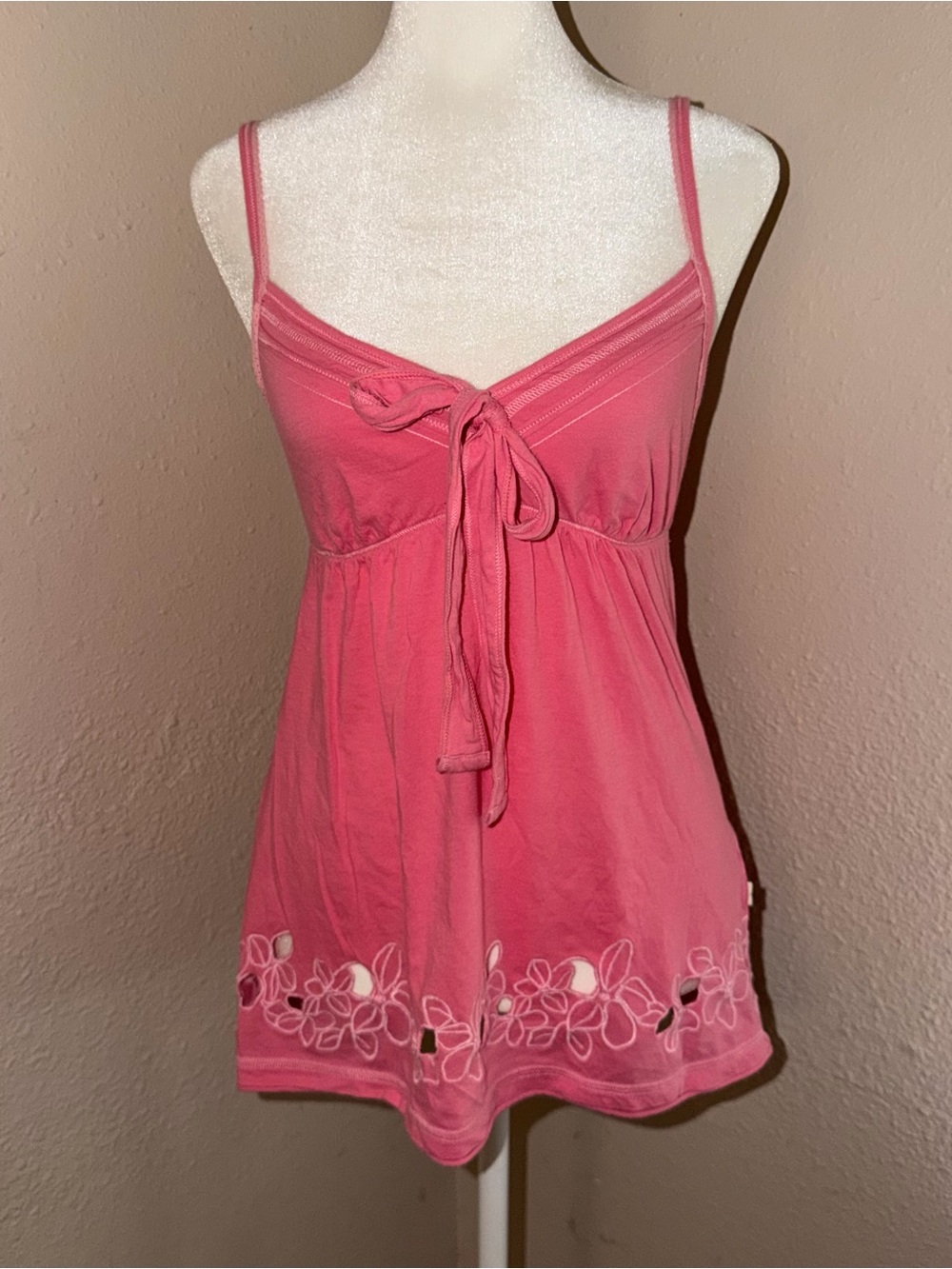 Vintage Y2K Hollister 2000s Babydoll Bow Tank Top